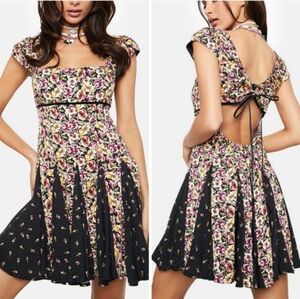 NWT Free People Ponderosa Mini Floral Print Dress Size L
